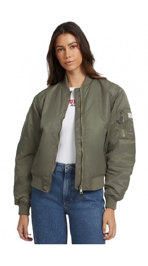 GUESS JEANS BOMBER JKT ΜΠΟΥΦΑΝ ΓΥΝΑΙΚΕΙΟ KHAKI