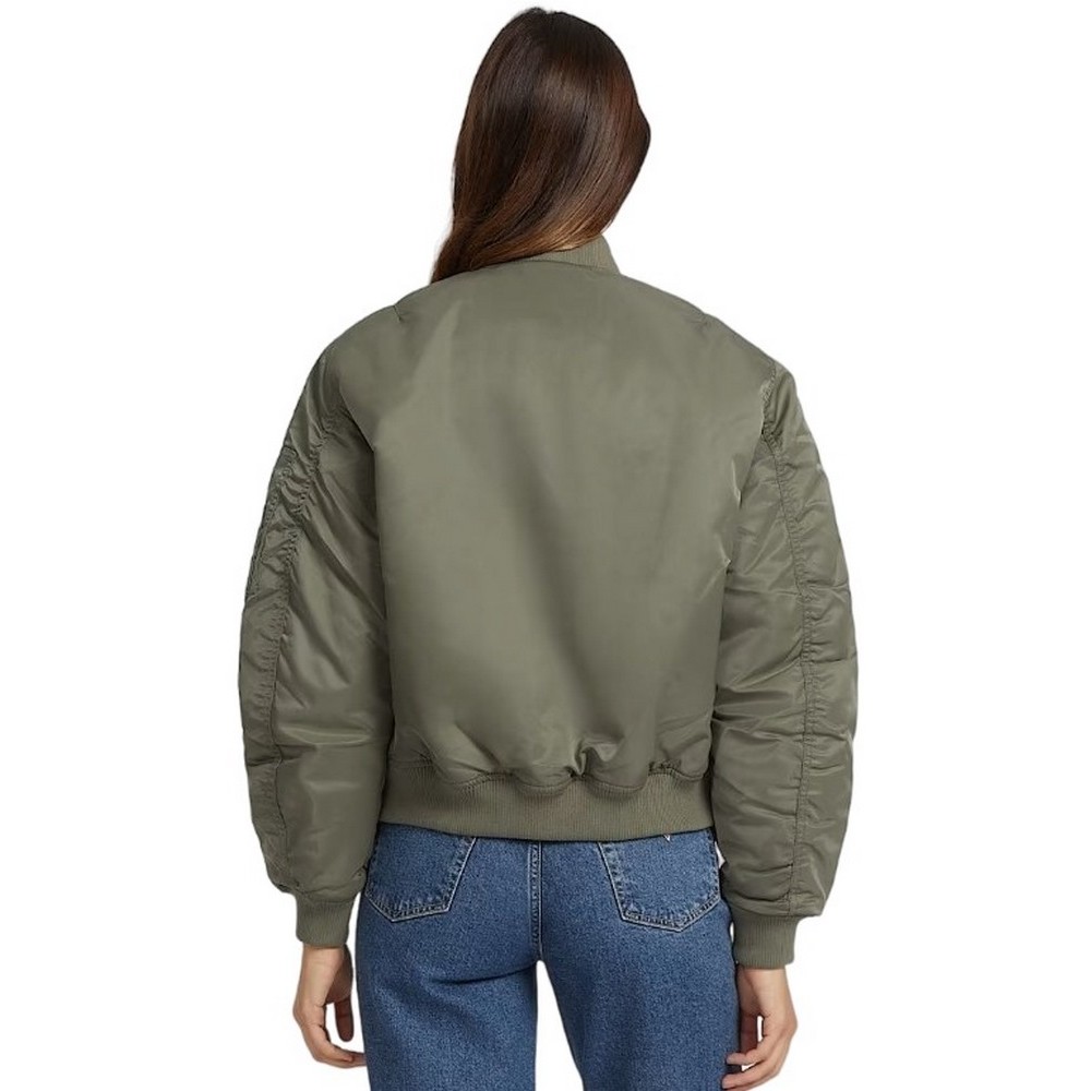 GUESS JEANS BOMBER JKT ΜΠΟΥΦΑΝ ΓΥΝΑΙΚΕΙΟ KHAKI