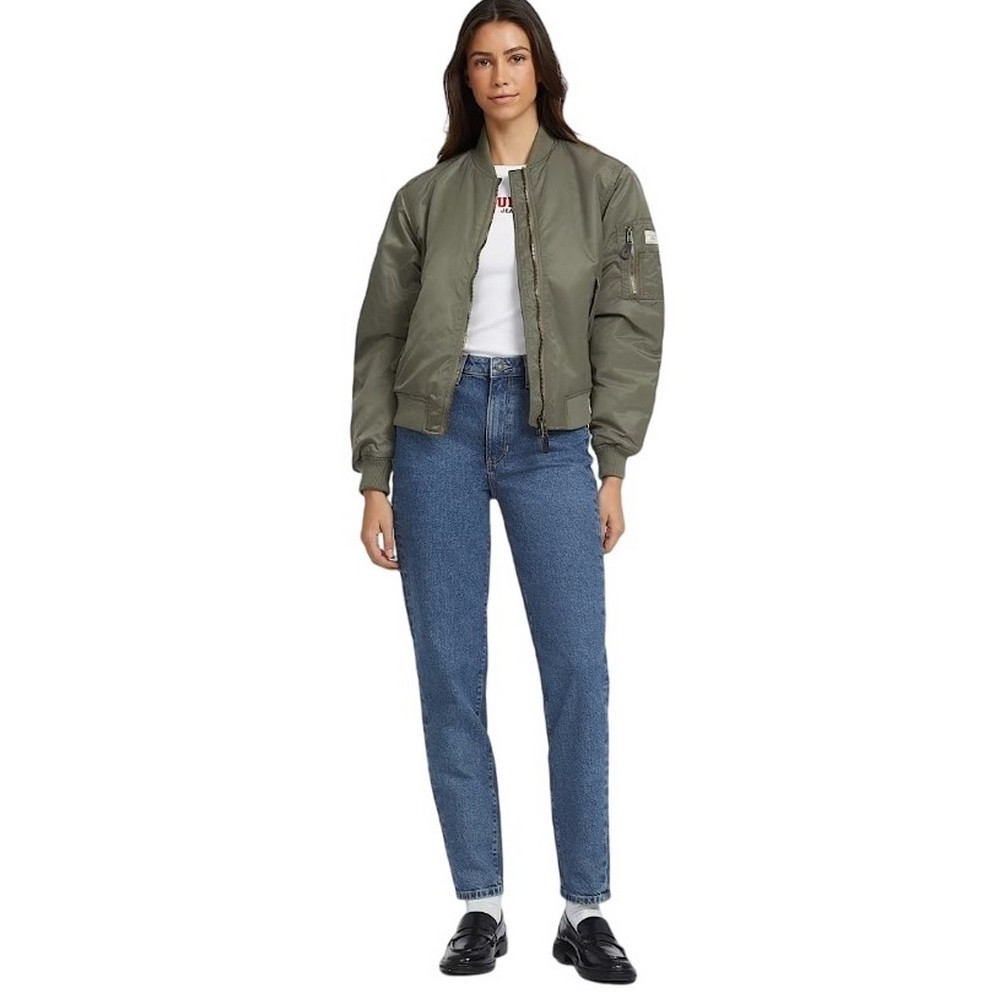 GUESS JEANS BOMBER JKT ΜΠΟΥΦΑΝ ΓΥΝΑΙΚΕΙΟ KHAKI