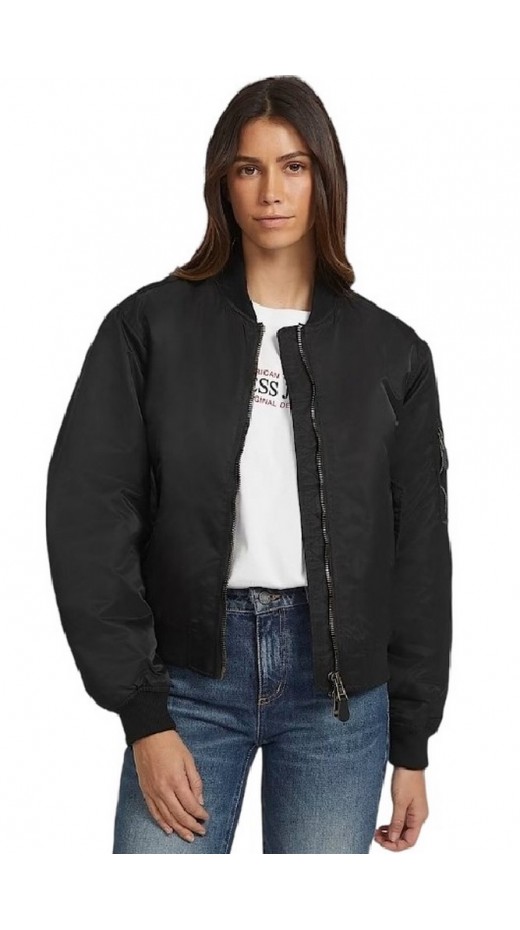 GUESS JEANS BOMBER JKT ΜΠΟΥΦΑΝ ΓΥΝΑΙΚΕΙΟ BLACK