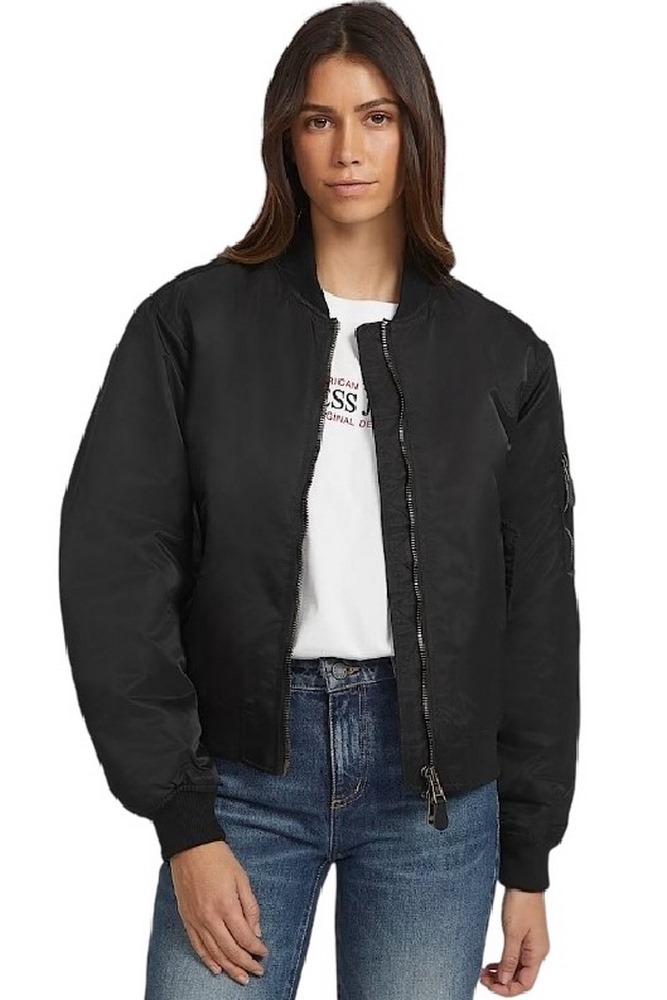 GUESS JEANS BOMBER JKT ΜΠΟΥΦΑΝ ΓΥΝΑΙΚΕΙΟ BLACK