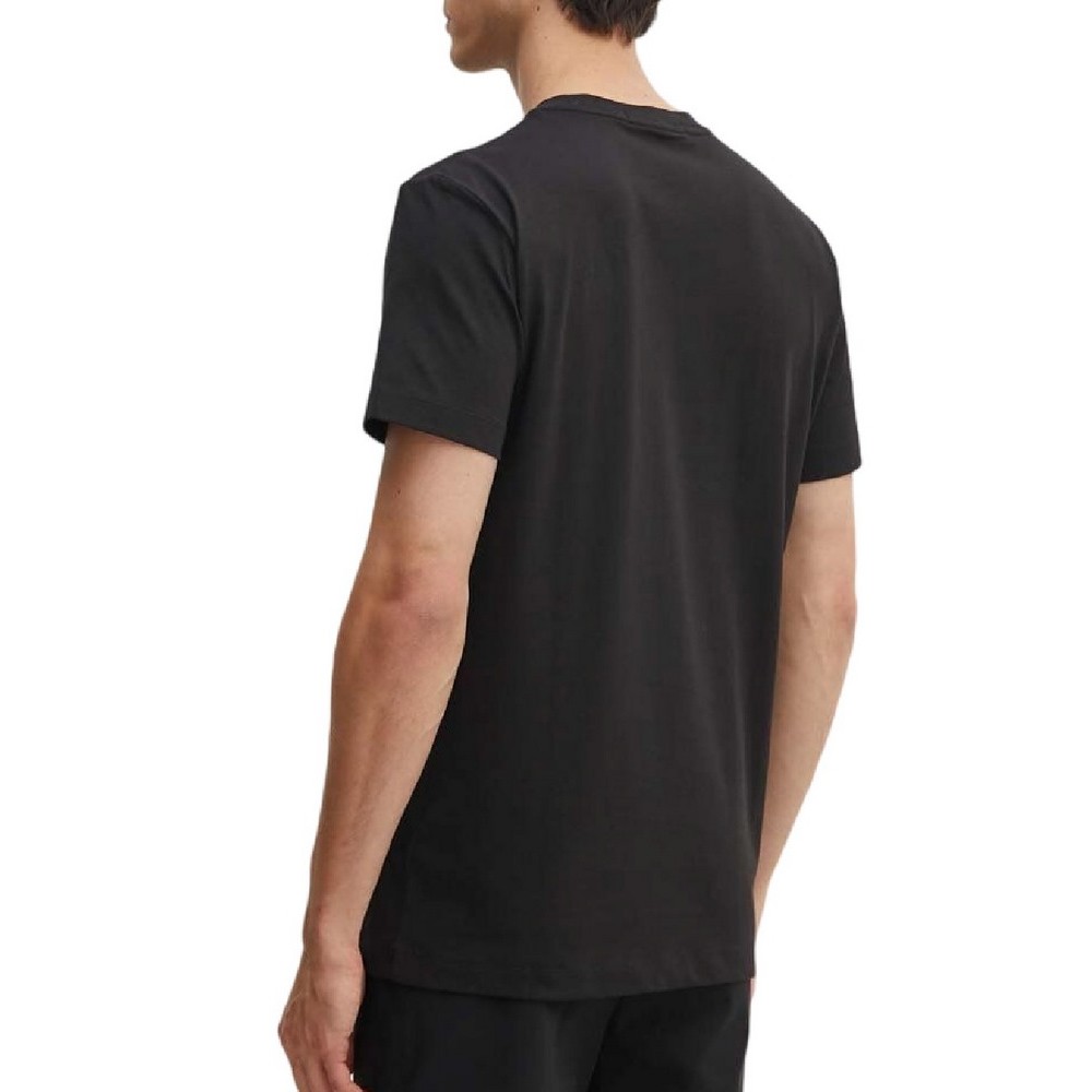 CALVIN KLEIN JEANS MONOLOGO APPLIQUE T-SHIRT ΜΠΛΟΥΖΑ ΑΝΔΡΙΚΗ BLACK