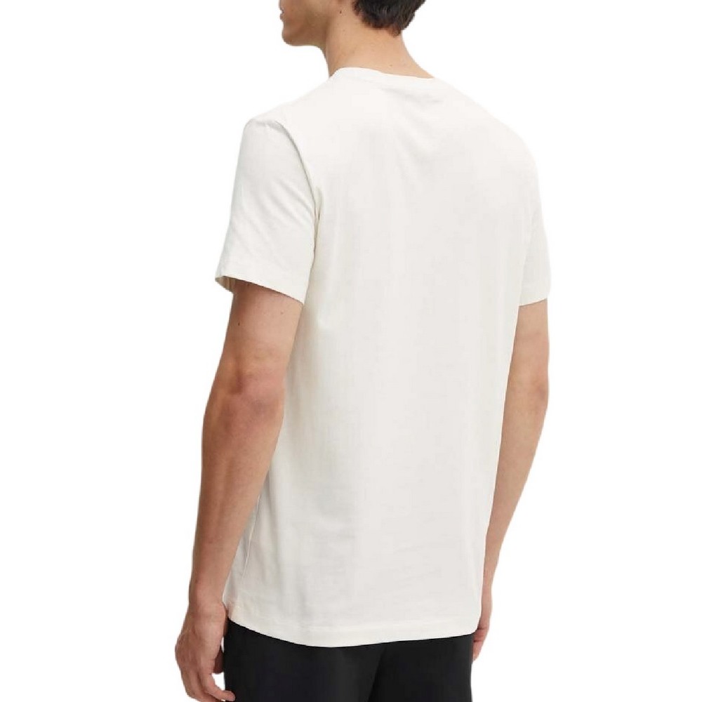 CALVIN KLEIN JEANS MONOLOGO APPLIQUE T-SHIRT ΜΠΛΟΥΖΑ ΑΝΔΡΙΚΗ IVORY