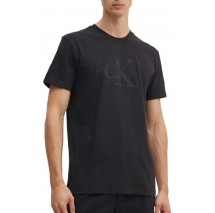 CALVIN KLEIN JEANS MONOLOGO APPLIQUE T-SHIRT ΜΠΛΟΥΖΑ ΑΝΔΡΙΚΗ BLACK