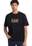 GUESS JEANS EMB TEE M4YI47K8FQ4 T-SHIRT ΜΠΛΟΥΖΑ ΑΝΔΡΙΚΗ BLACK