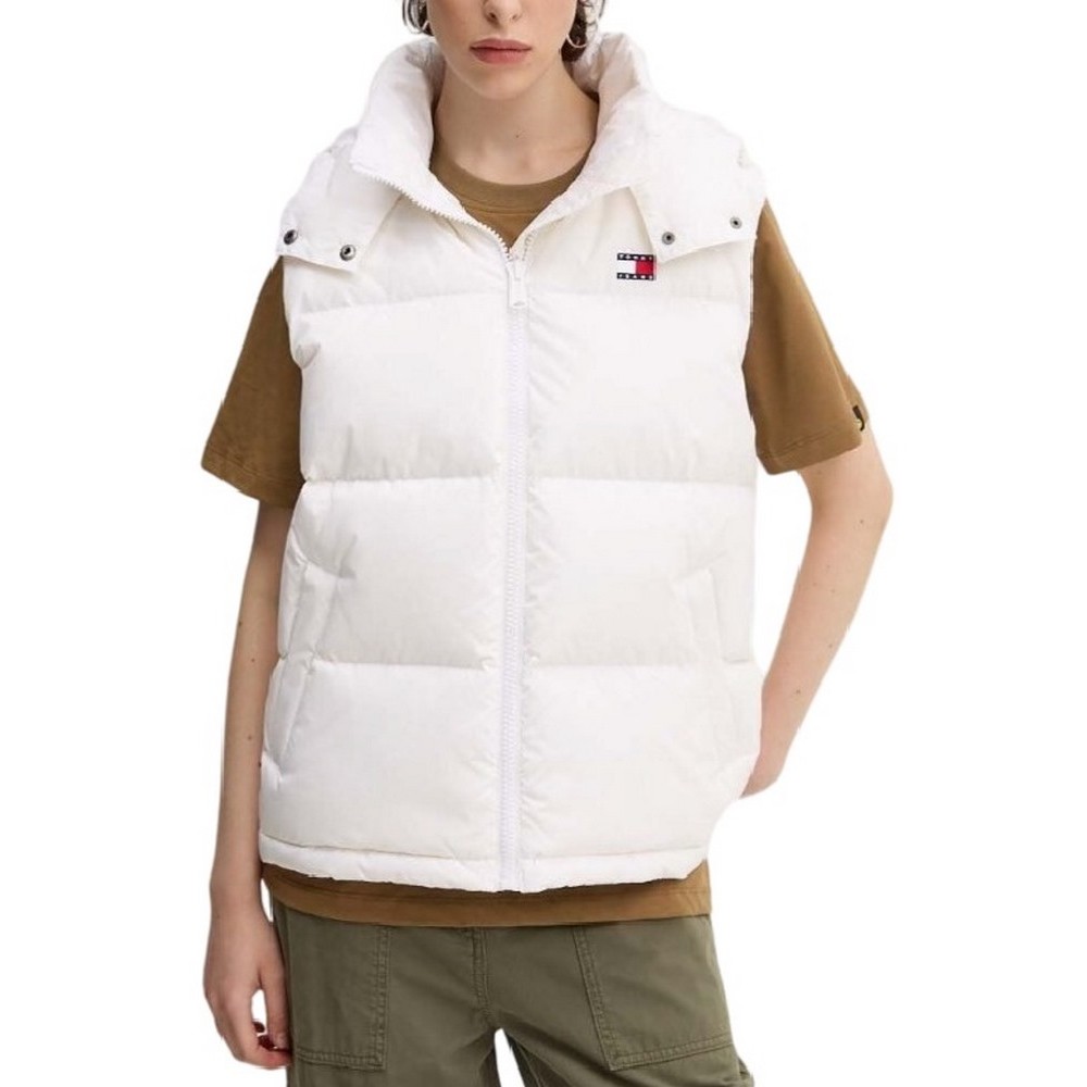 TOMMY HILFIGER TJW ALASKA PUFFER VEST ΜΠΟΥΦΑΝ ΓΙΛΕΚΟ ΓΥΝΑΙΚΕΙΟ WHITE