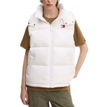 TOMMY JEANS ALASKA PUFFER VEST ΜΠΟΥΦΑΝ ΓΙΛΕΚΟ ΓΥΝΑΙΚΕΙΟ WHITE