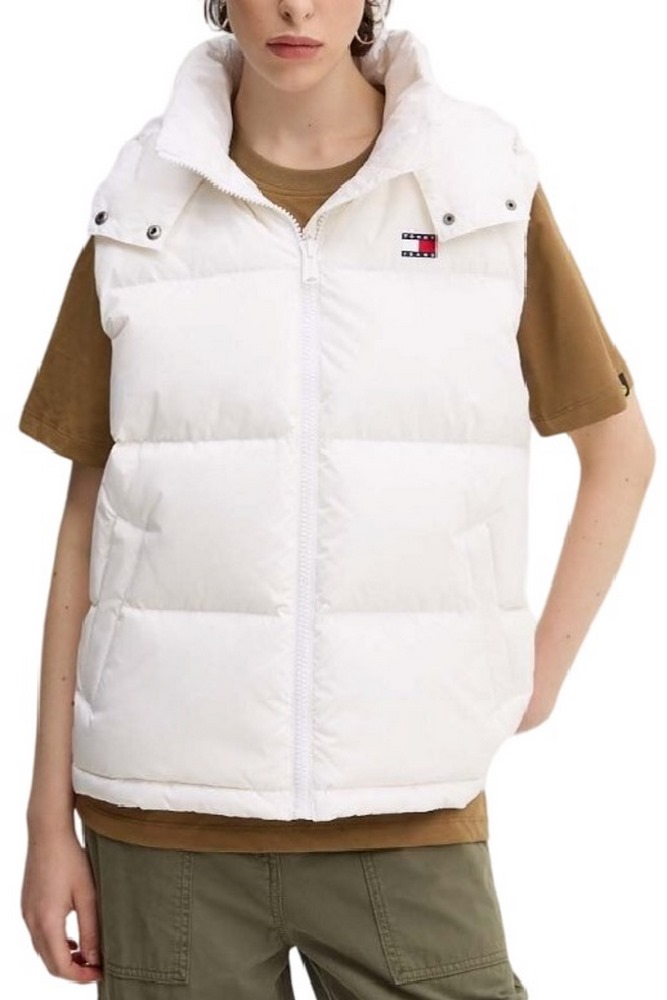 TOMMY HILFIGER TJW ALASKA PUFFER VEST ΜΠΟΥΦΑΝ ΓΙΛΕΚΟ ΓΥΝΑΙΚΕΙΟ WHITE