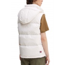 TOMMY JEANS ALASKA PUFFER VEST ΜΠΟΥΦΑΝ ΓΙΛΕΚΟ ΓΥΝΑΙΚΕΙΟ WHITE