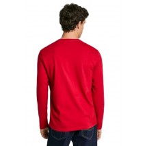 PEPE JEANS LONDON DROP 1 EGGO LONG T-SHIRT ΜΠΛΟΥΖΑ ΑΝΔΡΙΚΗ RED