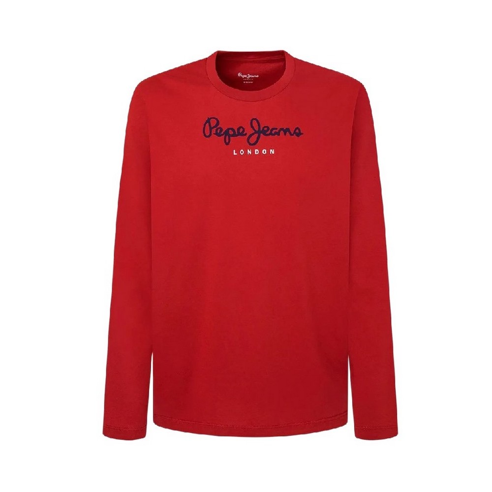 PEPE JEANS LONDON DROP 1 EGGO LONG T-SHIRT ΜΠΛΟΥΖΑ ΑΝΔΡΙΚΗ RED