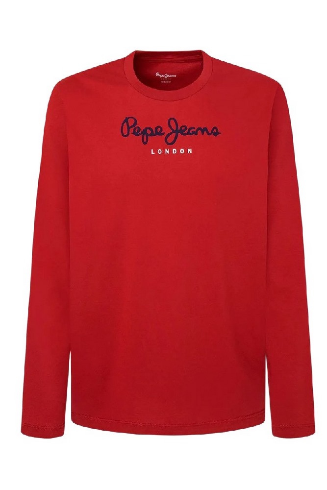 PEPE JEANS LONDON DROP 1 EGGO LONG T-SHIRT ΜΠΛΟΥΖΑ ΑΝΔΡΙΚΗ RED