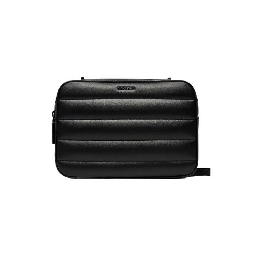 CALVIN KLEIN LINE QUILT CAMERA BAG BLACK