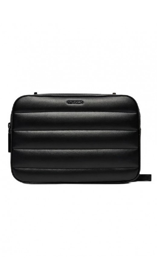 CALVIN KLEIN LINE QUILT CAMERA BAG BLACK