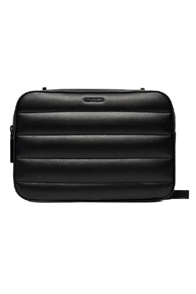 CALVIN KLEIN LINE QUILT CAMERA BAG BLACK