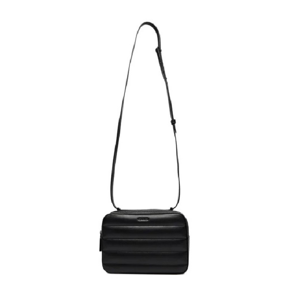 CALVIN KLEIN LINE QUILT CAMERA BAG BLACK