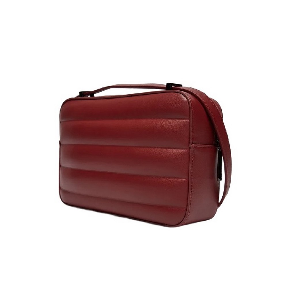 CALVIN KLEIN LINE QUILT CAMERA BAG RED