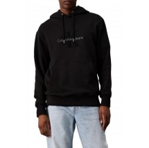 CALVIN KLEIN JEANS CHENILLE MONOLOGO HOODIE ΜΠΛΟΥΖΑ ΦΟΥΤΕΡ ΑΝΔΡΙΚΗ BLACK