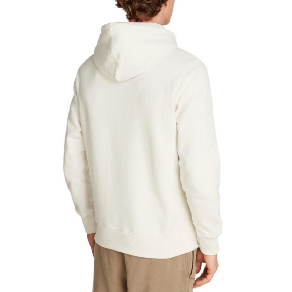 CALVIN KLEIN JEANS CHENILLE MONOLOGO HOODIE ΜΠΛΟΥΖΑ ΦΟΥΤΕΡ ΑΝΔΡΙΚΗ IVORY