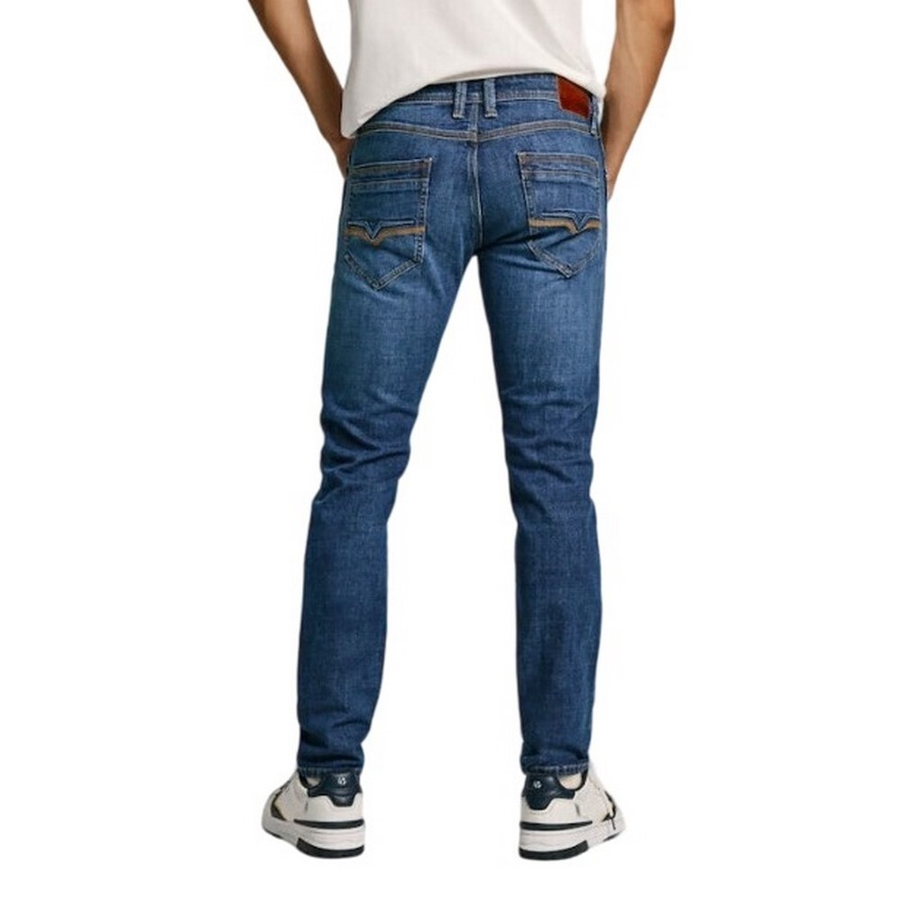 PEPE JEANS LONDON DROP 2 TAPERED JEANS SPIKE 32 ΠΑΝΤΕΛΟΝΙ ΑΝΔΡΙΚΟ BLUΕ DENIM