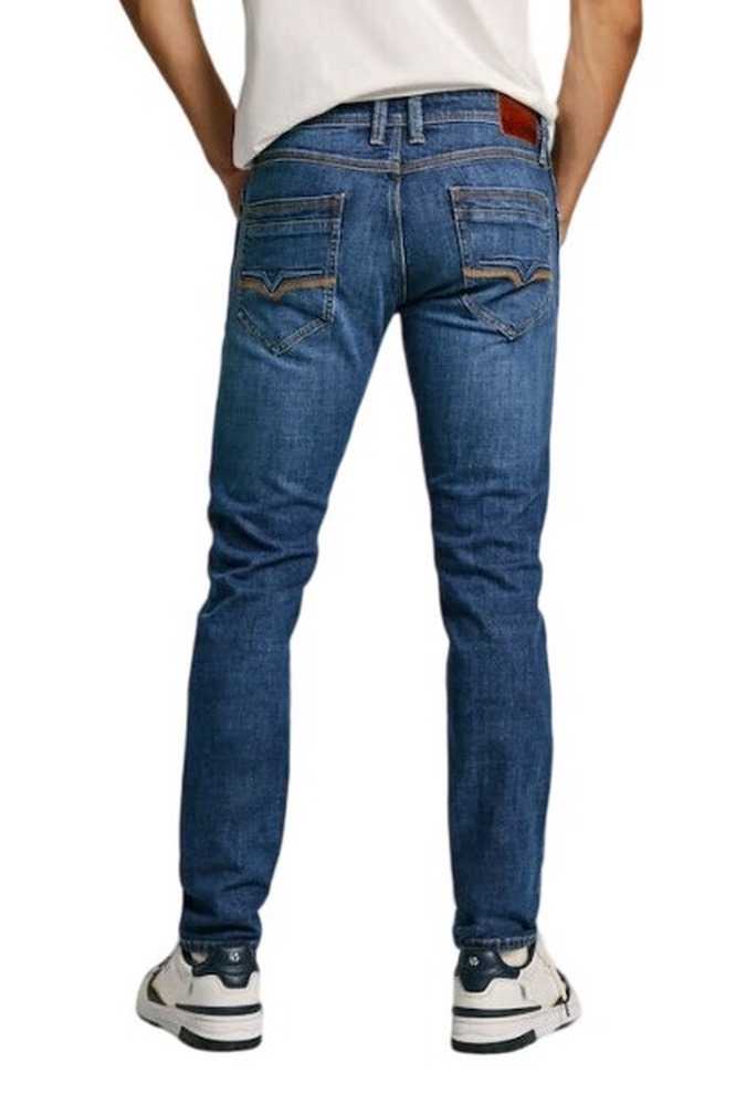 PEPE JEANS LONDON DROP 2 TAPERED JEANS SPIKE 32 ΠΑΝΤΕΛΟΝΙ ΑΝΔΡΙΚΟ BLUΕ DENIM