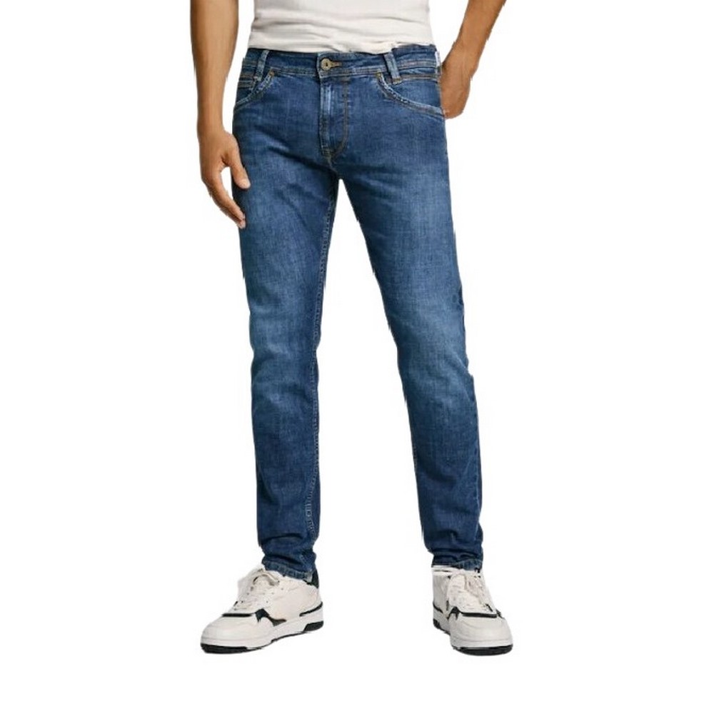 PEPE JEANS LONDON DROP 2 TAPERED JEANS SPIKE 32 ΠΑΝΤΕΛΟΝΙ ΑΝΔΡΙΚΟ BLUΕ DENIM