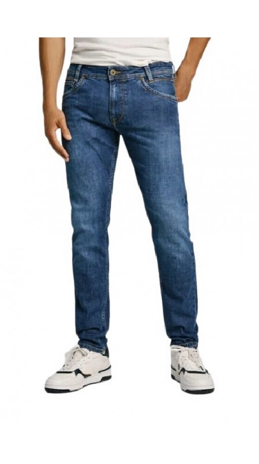 PEPE JEANS LONDON DROP 2 TAPERED JEANS SPIKE 32 ΠΑΝΤΕΛΟΝΙ ΑΝΔΡΙΚΟ BLUΕ DENIM