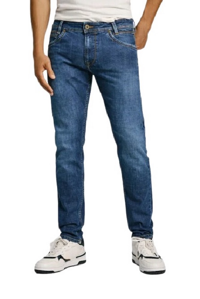 PEPE JEANS LONDON DROP 2 TAPERED JEANS SPIKE 32 ΠΑΝΤΕΛΟΝΙ ΑΝΔΡΙΚΟ BLUΕ DENIM