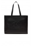 CALVIN KLEIN JEANS SCULPTED SLIM TOTE34 DEBOSS ΤΣΑΝΤΑ ΓΥΝΑΙΚΕΙΑ BLACK