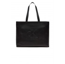 CALVIN KLEIN JEANS SCULPTED SLIM TOTE34 DEBOSS ΤΣΑΝΤΑ ΓΥΝΑΙΚΕΙΑ BLACK