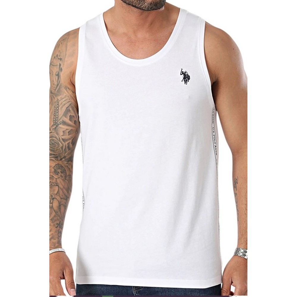 U.S POLO ASSN TECH 50313 CHPD ΜΠΛΟΥΖΑ ΑΜΑΝΙΚΗ ΑΝΔΡΙΚΗ WHITE