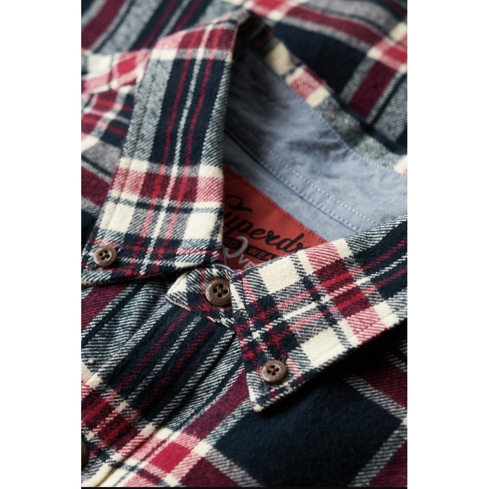 D2 OVIN L/S COTTON LUMBERJACK SHIRT ΠΟΥΚΑΜΙΣΟ ΑΝΔΡΙΚΟ NAVY