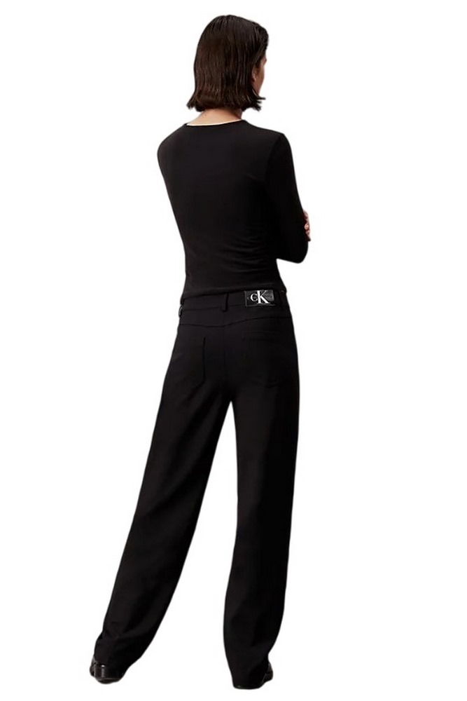 CALVIN KLEIN JEANS MILANO SLIM STRAIGHT PANT ΠΑΝΤΕΛΟΝΙ ΓΥΝΑΙΚΕΙΟ BLACK