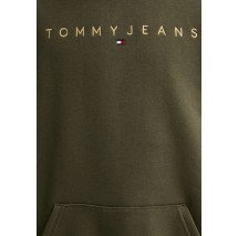 TOMMY JEANS  REG LINEAR GOLD HOOD EXT ΦΟΥΤΕΡ ΑΝΔΡΙΚΟ GREEN