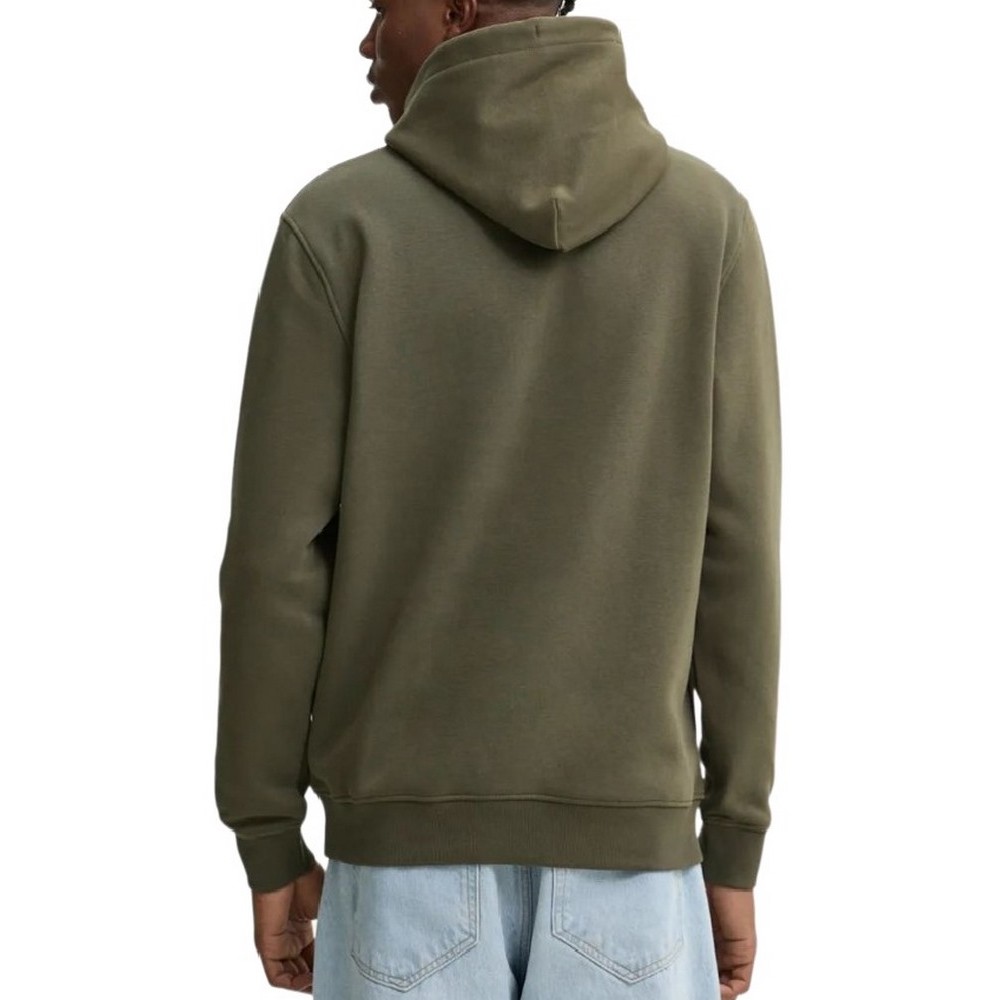 TOMMY JEANS  REG LINEAR GOLD HOOD EXT ΦΟΥΤΕΡ ΑΝΔΡΙΚΟ GREEN