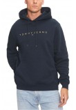 TOMMY JEANS  REG LINEAR GOLD HOOD EXT ΦΟΥΤΕΡ ΑΝΔΡΙΚΟ NAVY