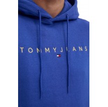 TOMMY JEANS  REG LINEAR GOLD HOOD EXT ΦΟΥΤΕΡ ΑΝΔΡΙΚΟ BLUE