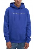 TOMMY JEANS  REG LINEAR GOLD HOOD EXT ΦΟΥΤΕΡ ΑΝΔΡΙΚΟ BLUE