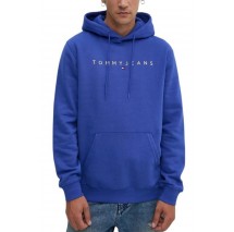 TOMMY JEANS  REG LINEAR GOLD HOOD EXT ΦΟΥΤΕΡ ΑΝΔΡΙΚΟ BLUE