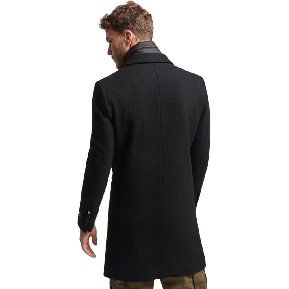 SUPERDRY D3 MRCH TAILORED 2 IN 1 TOWN COAT ΠΑΛΤΟ ΑΝΔΡΙΚΟ BLACK