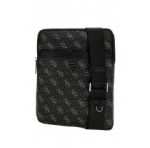 GUESS VEZZOLA SMART CROSSBODY FLAT ΤΣΑΝΤΑ ΑΝΔΡΙΚΟ BLACK