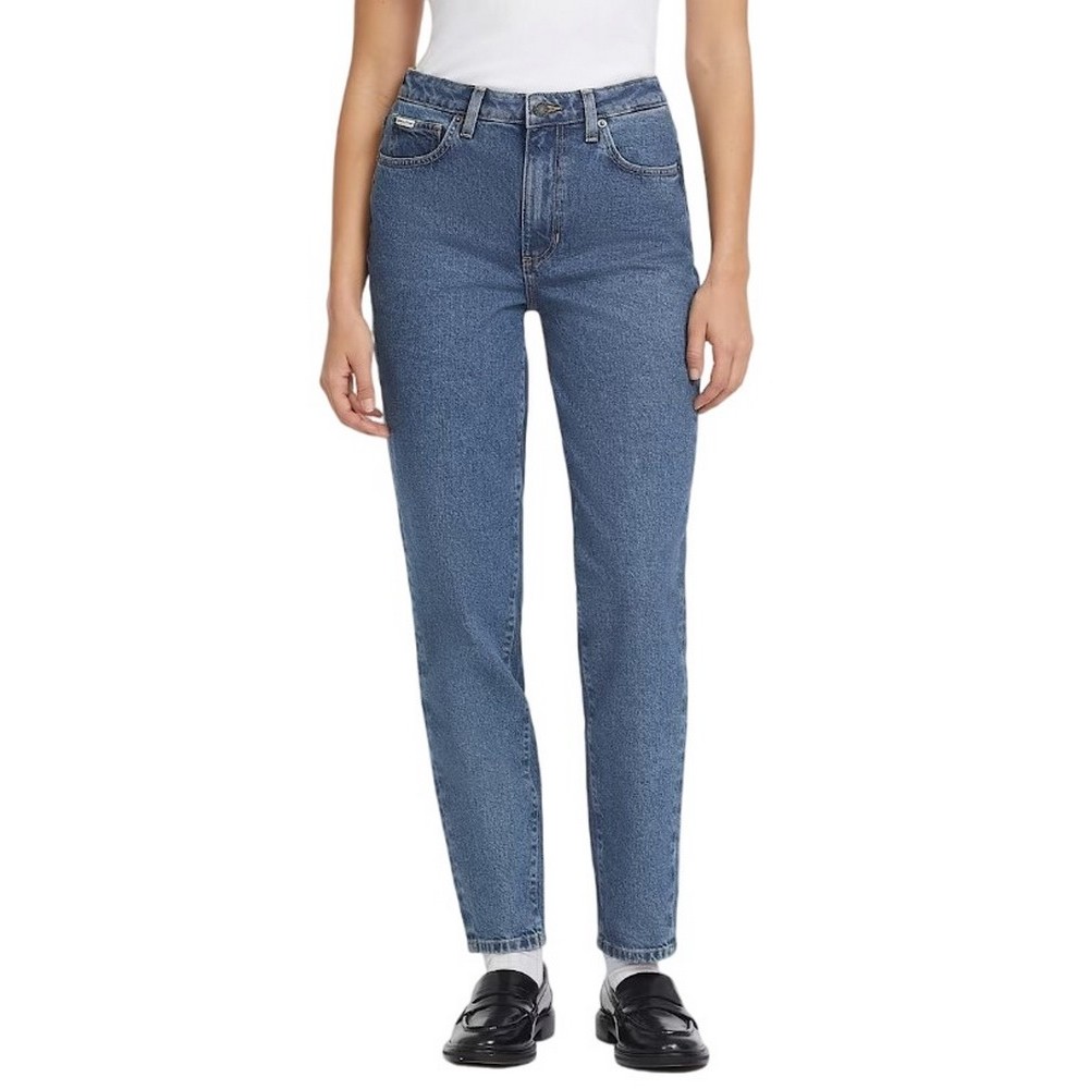 GUESS JEANS G06 MOM RIVERSIDE STR ΠΑΝΤΕΛΟΝΙ ΓΥΝΑΙΚΕΙΟ BLUΕ DENIM