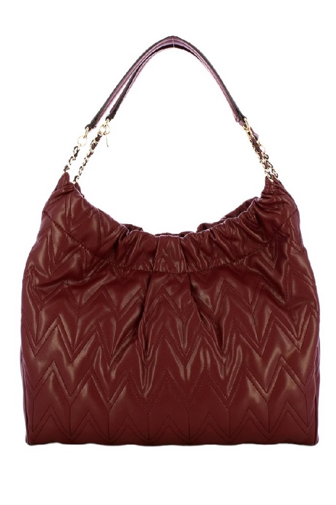 GUESS EDA LARGE HOBO ΤΣΑΝΤΑ ΓΥΝΑΙΚΕΙΑ BURGUNDY