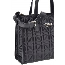 GUESS SILVANA 2 COMPARTMENT TOTE ΤΣΑΝΤΑ ΓΥΝΑΙΚΕΙΑ BLACK