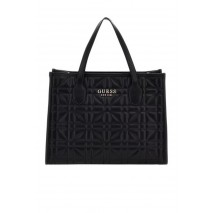 GUESS SILVANA 2 COMPARTMENT TOTE ΤΣΑΝΤΑ ΓΥΝΑΙΚΕΙΑ BLACK