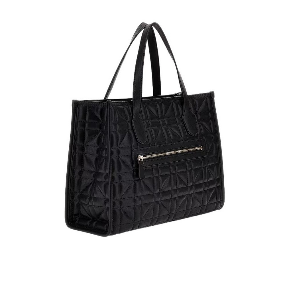 GUESS SILVANA 2 COMPARTMENT TOTE ΤΣΑΝΤΑ ΓΥΝΑΙΚΕΙΑ BLACK