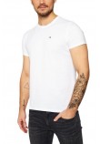 TOMMY HILFIGER TJM XSLIM JERSEY TEE T-SHIRT ΜΠΛΟΥΖΑ ΑΝΔΡΙΚΗ WHITE