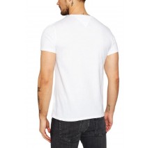 TOMMY HILFIGER TJM XSLIM JERSEY TEE T-SHIRT ΜΠΛΟΥΖΑ ΑΝΔΡΙΚΗ WHITE