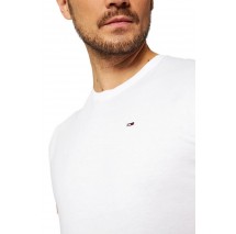 TOMMY HILFIGER TJM XSLIM JERSEY TEE T-SHIRT ΜΠΛΟΥΖΑ ΑΝΔΡΙΚΗ WHITE