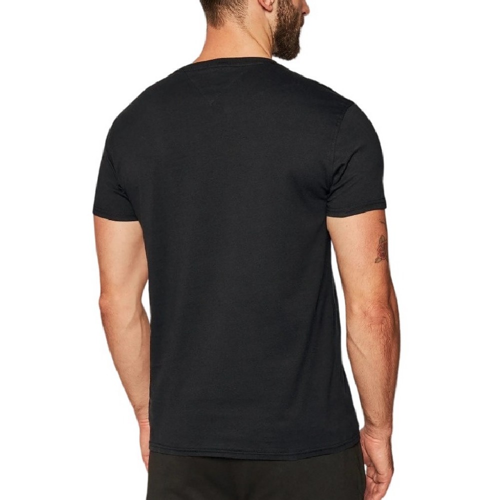 TOMMY HILFIGER TJM XSLIM JERSEY TEE T-SHIRT ΜΠΛΟΥΖΑ ΑΝΔΡΙΚΗ BLACK